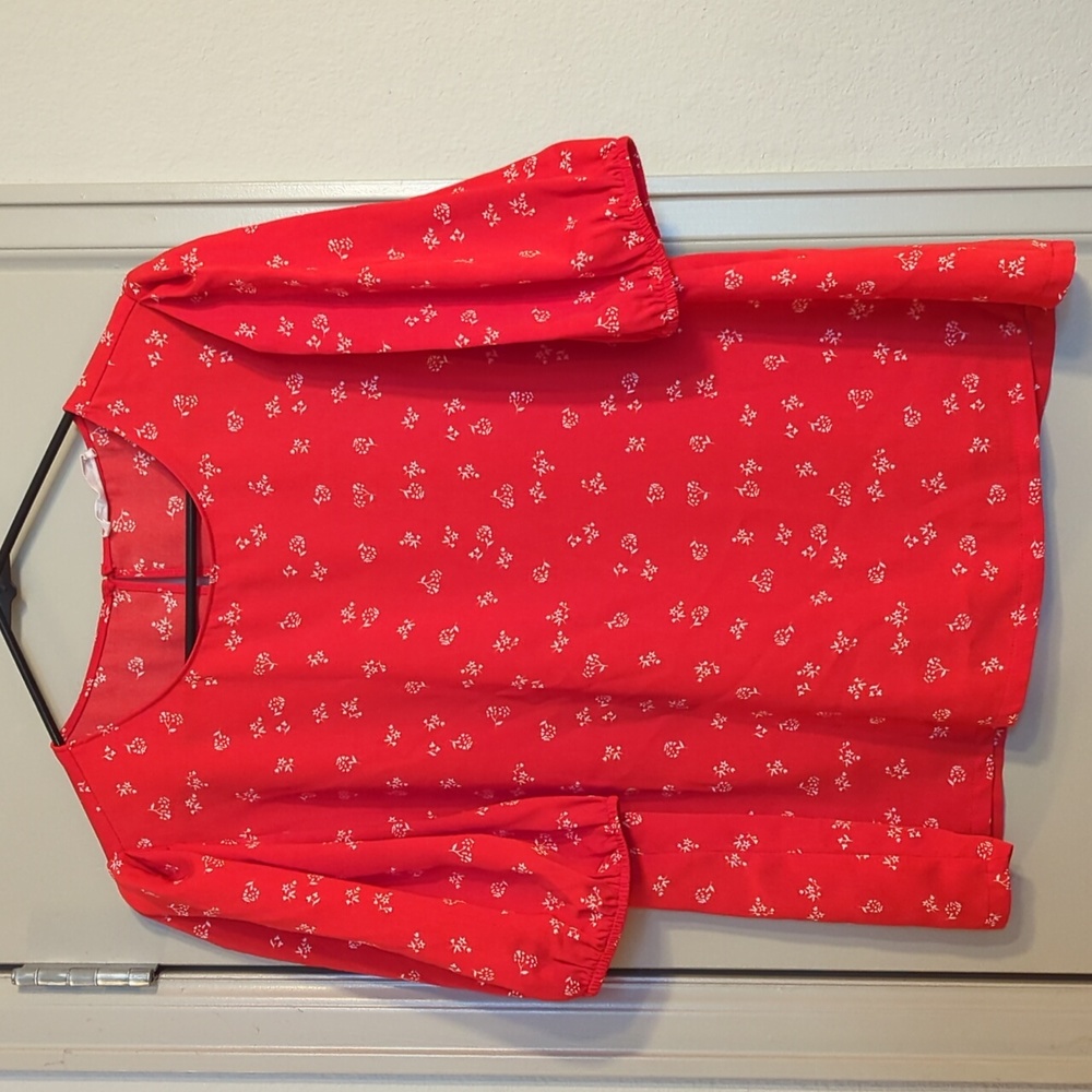 Elodie Floral Blouse with puff sleeve